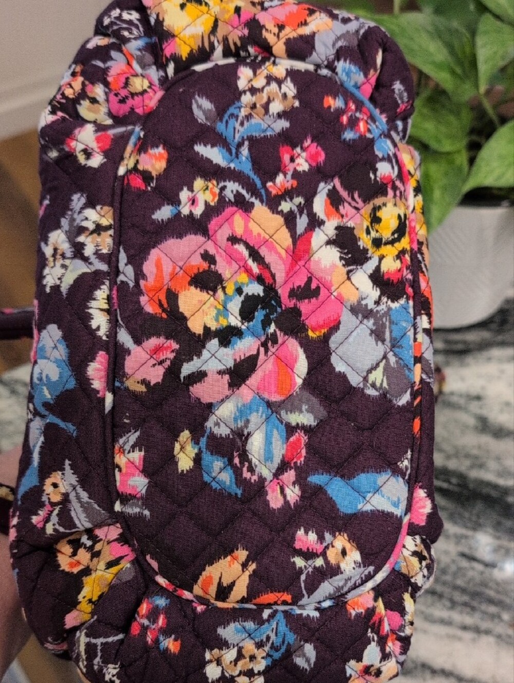 Vera Bradley Indiana Rose Quilted Floral Tote Bag - Picture 8 of 11